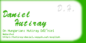 daniel hutiray business card